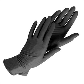 Перчатки Черный нитрил (размер L), 100 шт