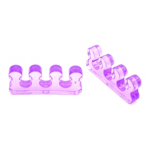 Разделитель для пальцев силиконовый (фиолетовый), 1 пара
